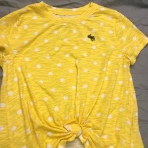 Abercrombie Kids polka dot t shirt sz 9/10 girls